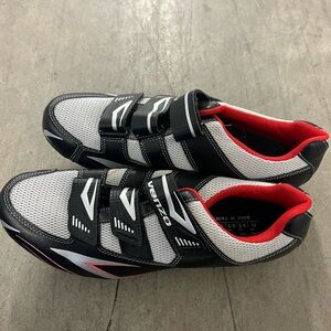 Venzo Men's Road Cycling Riding Shoes 3 Straps Compatible size 11